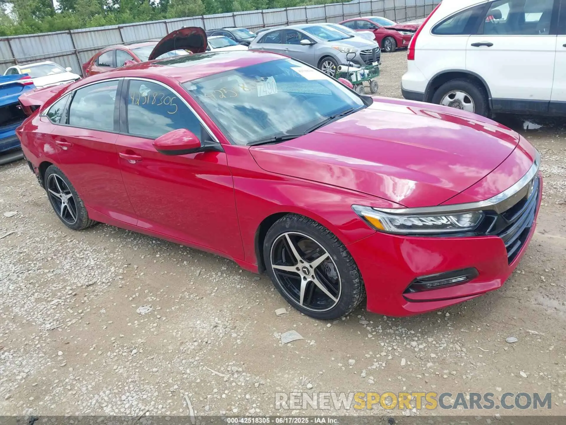 1 Photograph of a damaged car 1HGCV2F36KA013605 HONDA ACCORD 2019