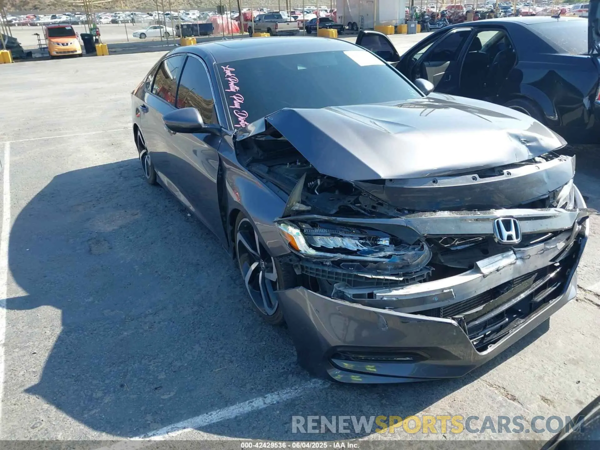 1 Photograph of a damaged car 1HGCV2F36KA024510 HONDA ACCORD 2019