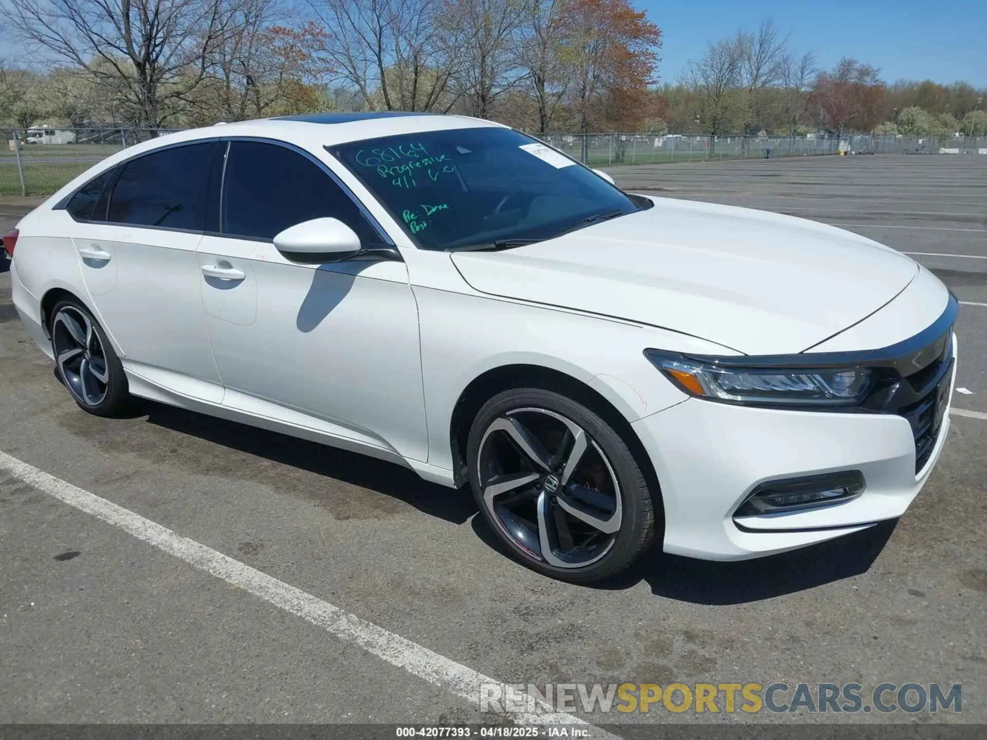 1 Photograph of a damaged car 1HGCV2F37KA016576 HONDA ACCORD 2019
