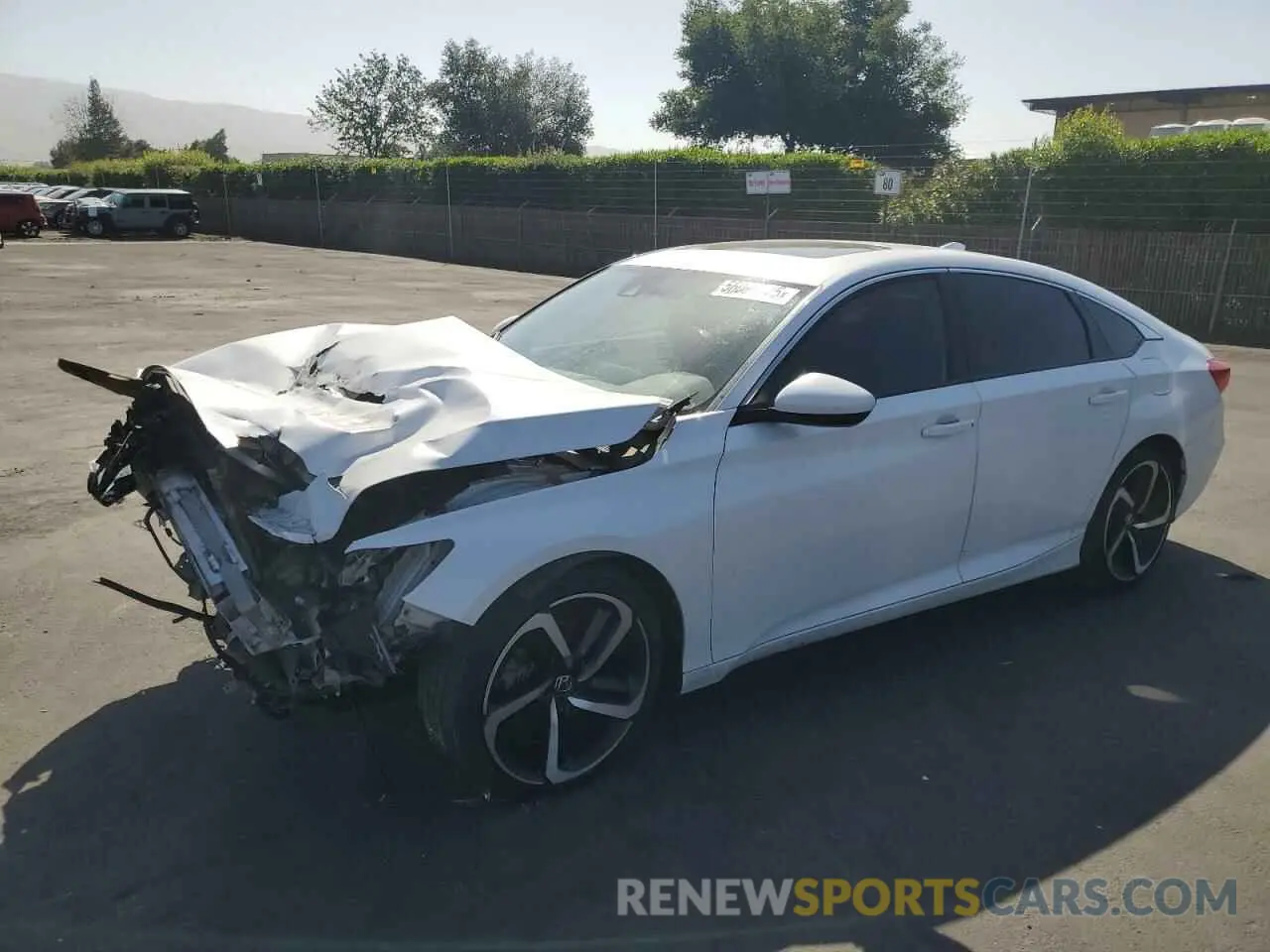1 Photograph of a damaged car 1HGCV2F37KA019493 HONDA ACCORD 2019