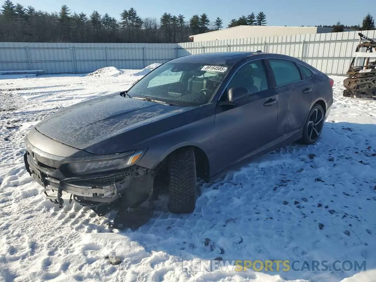 1 Photograph of a damaged car 1HGCV2F37KA029702 HONDA ACCORD 2019