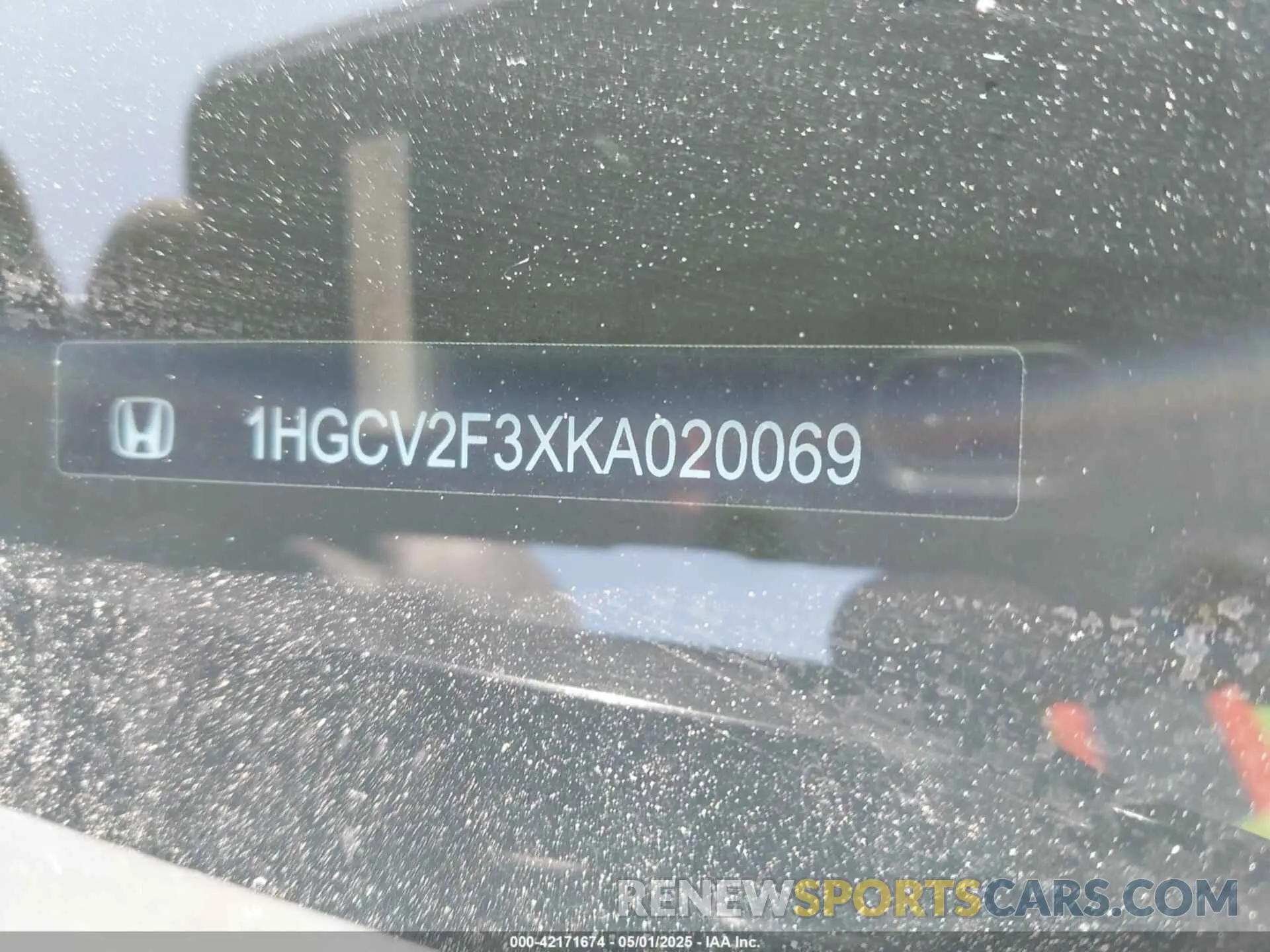9 Photograph of a damaged car 1HGCV2F3XKA020069 HONDA ACCORD 2019