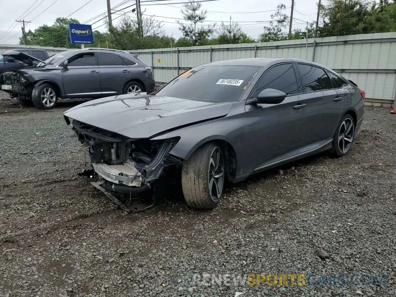1 Photograph of a damaged car 1HGCV2F51KA012427 HONDA ACCORD 2019