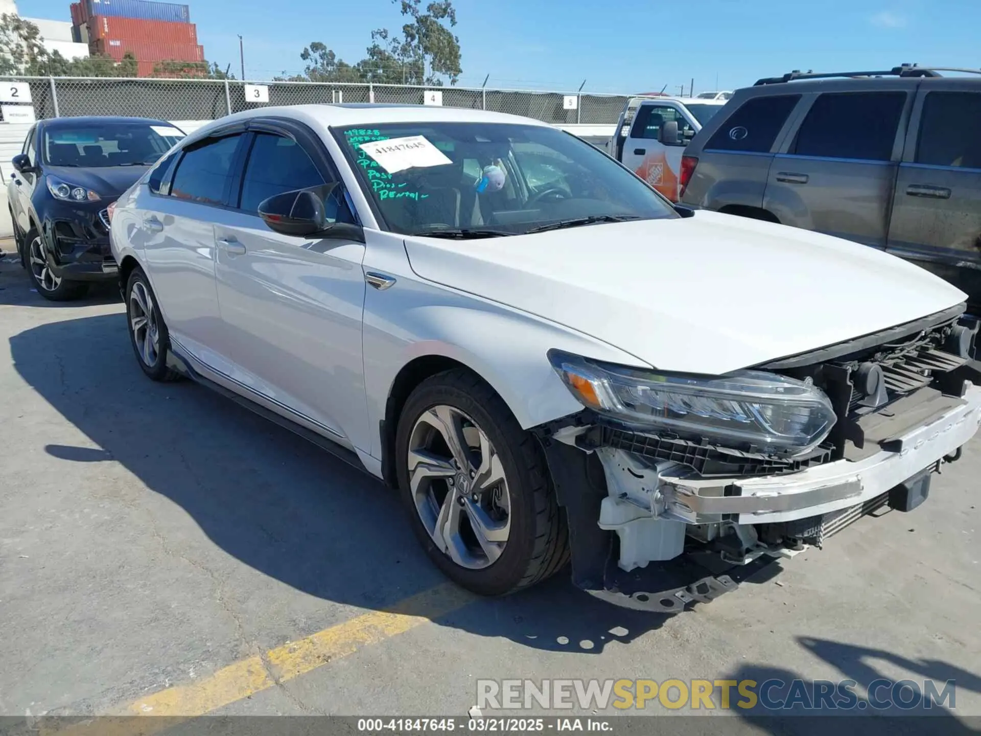 1 Photograph of a damaged car 1HGCV2F51KA020155 HONDA ACCORD 2019