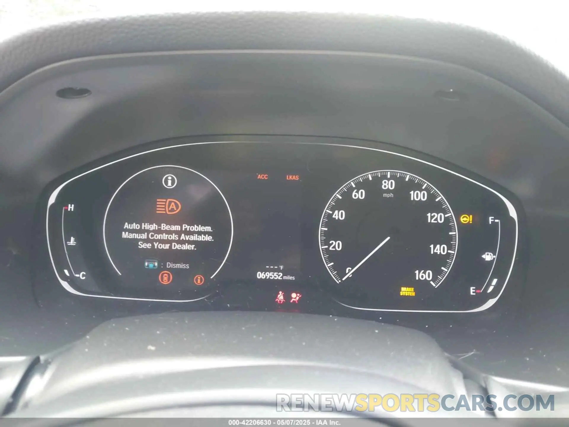 7 Photograph of a damaged car 1HGCV2F59KA007282 HONDA ACCORD 2019