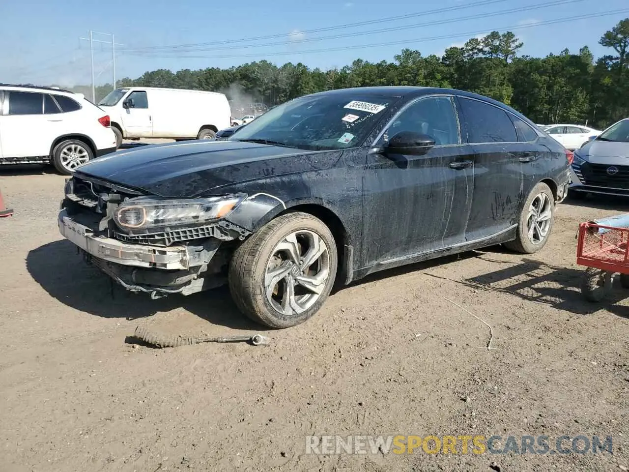 1 Photograph of a damaged car 1HGCV2F59KA031016 HONDA ACCORD 2019
