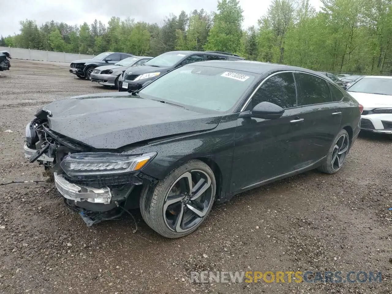 1 Photograph of a damaged car 1HGCV2F90KA801977 HONDA ACCORD 2019