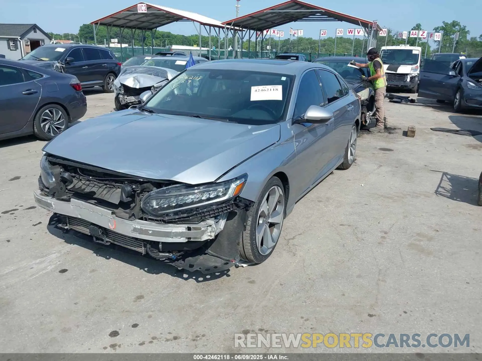 2 Photograph of a damaged car 1HGCV2F96KA018937 HONDA ACCORD 2019
