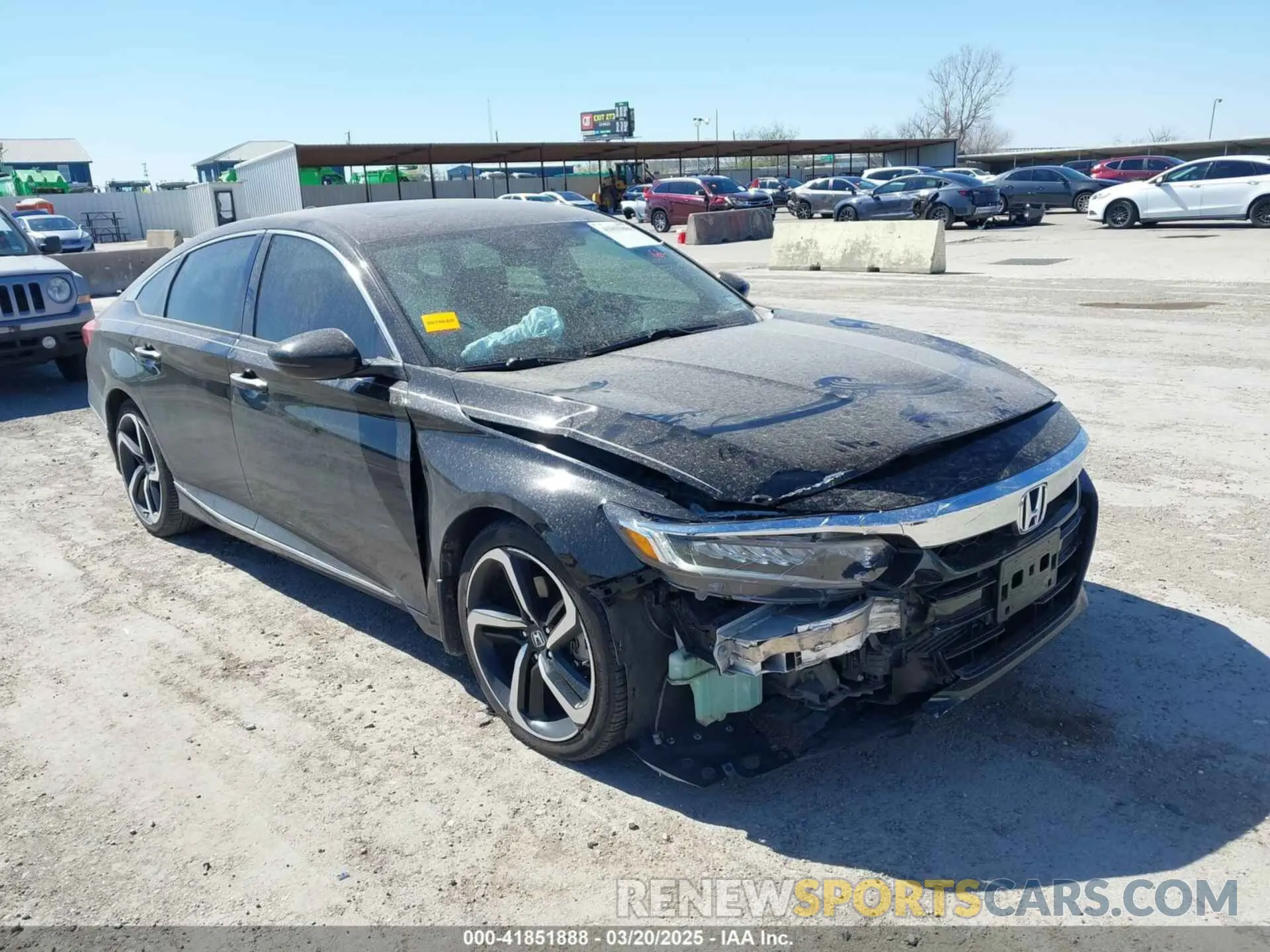 1 Photograph of a damaged car 1HGCV2F96KA034782 HONDA ACCORD 2019