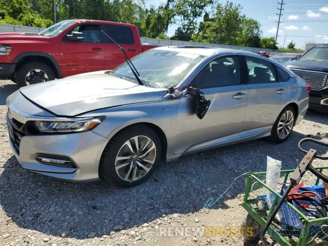 1 Photograph of a damaged car 1HGCV3F51KA011266 HONDA ACCORD 2019