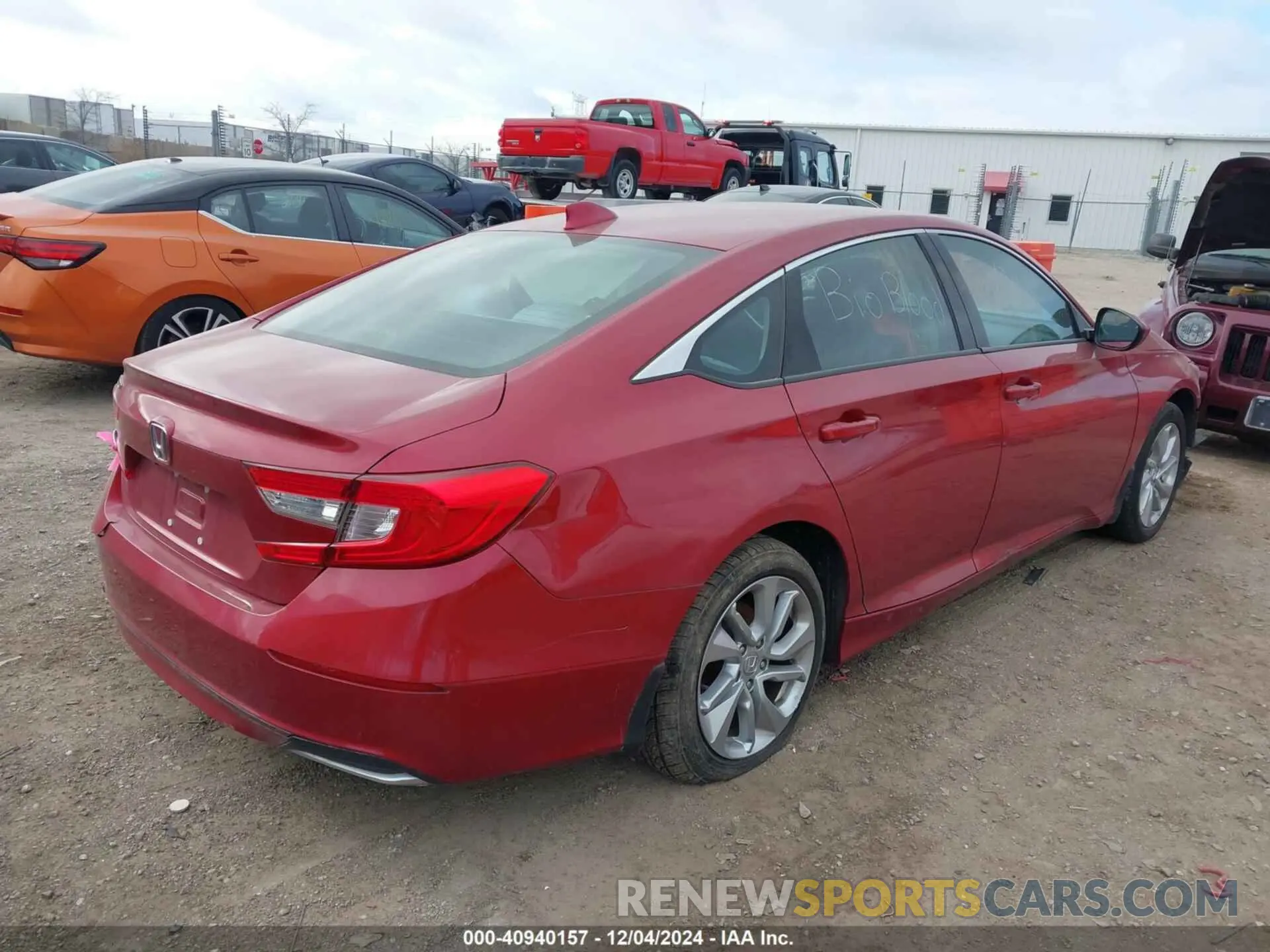 4 Photograph of a damaged car 1HGCV1F11LA086746 HONDA ACCORD 2020