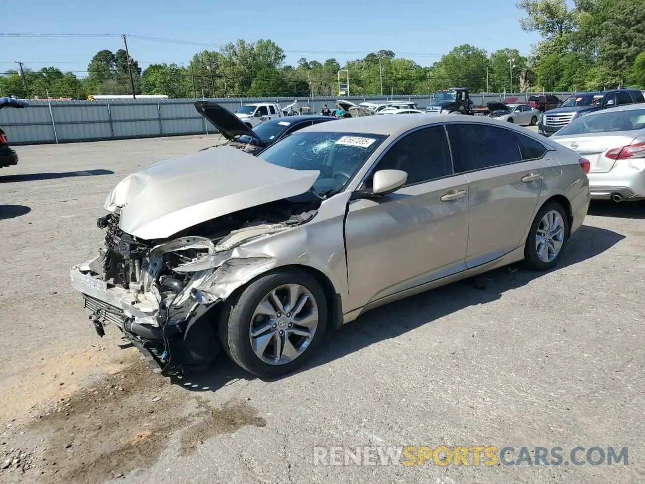 1 Photograph of a damaged car 1HGCV1F12LA127031 HONDA ACCORD 2020