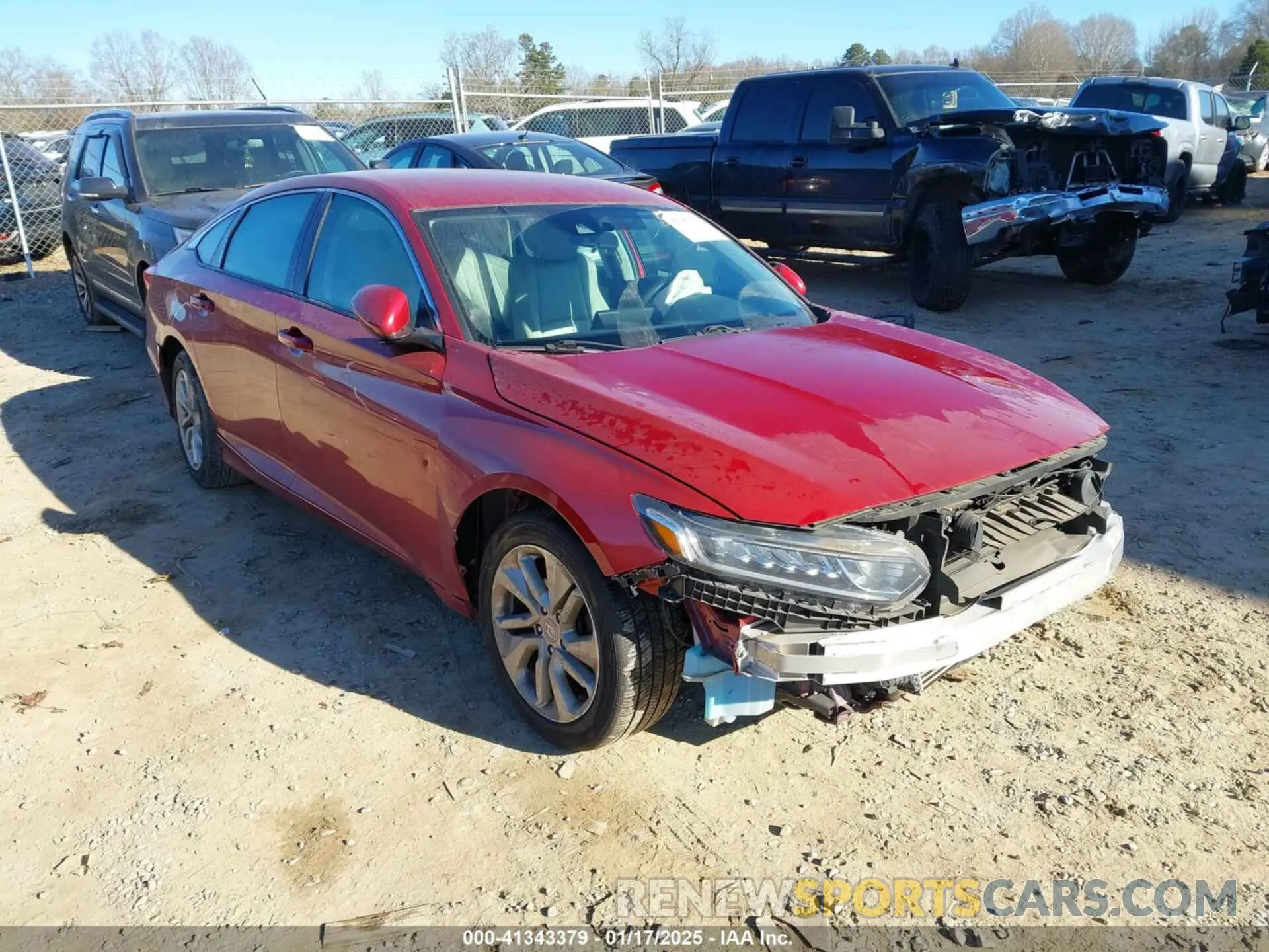 1 Photograph of a damaged car 1HGCV1F15LA116525 HONDA ACCORD 2020