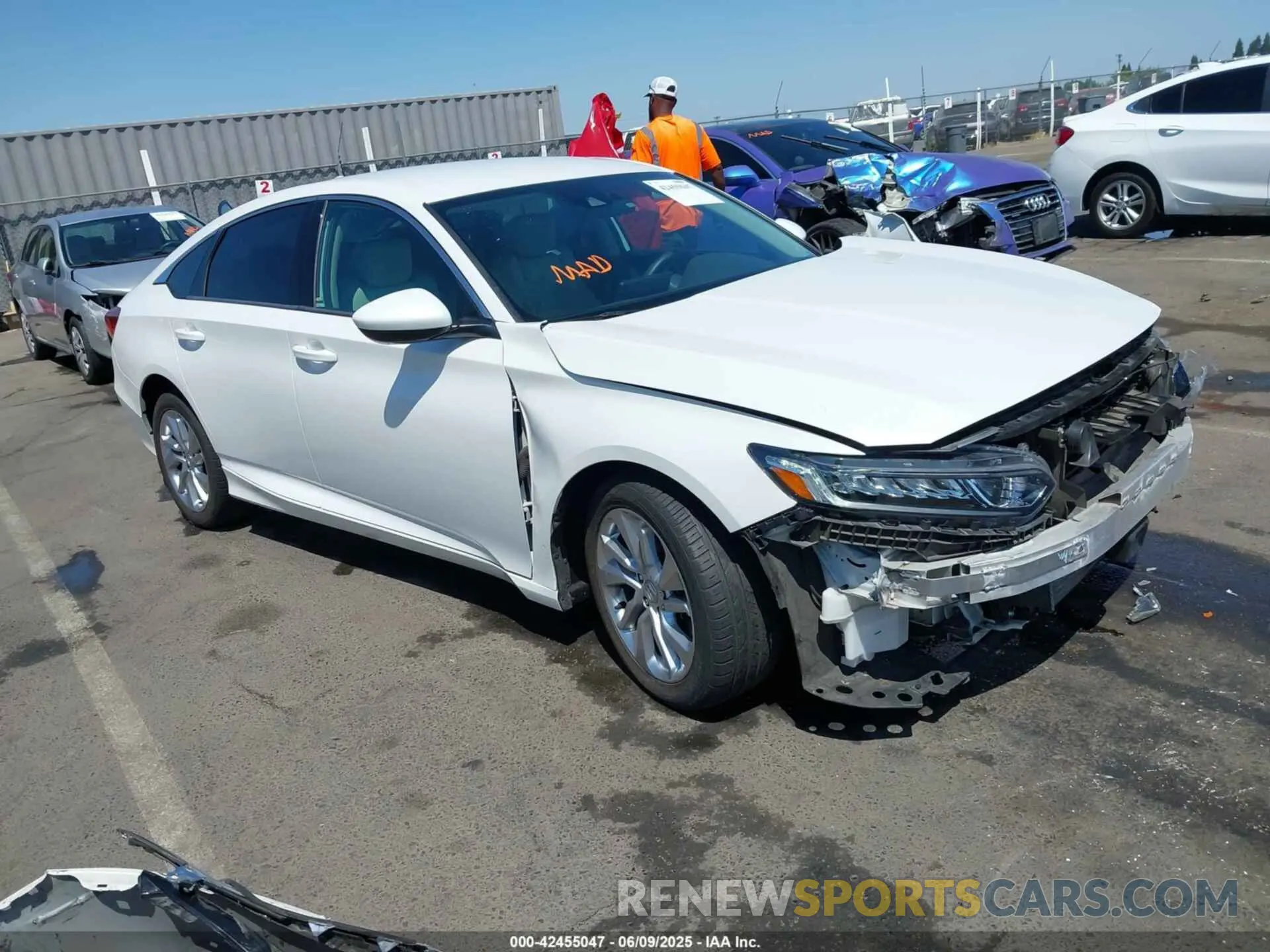 1 Photograph of a damaged car 1HGCV1F18LA017052 HONDA ACCORD 2020