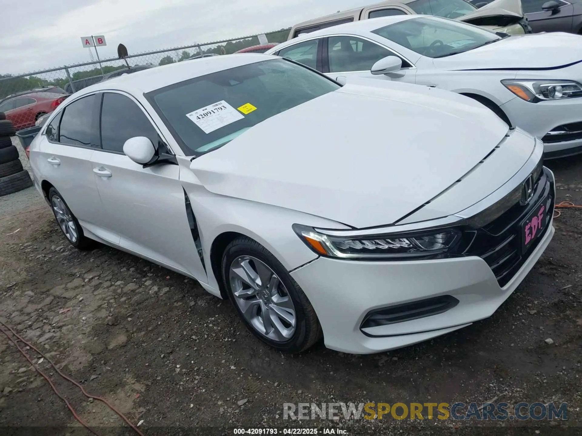 1 Photograph of a damaged car 1HGCV1F18LA053677 HONDA ACCORD 2020