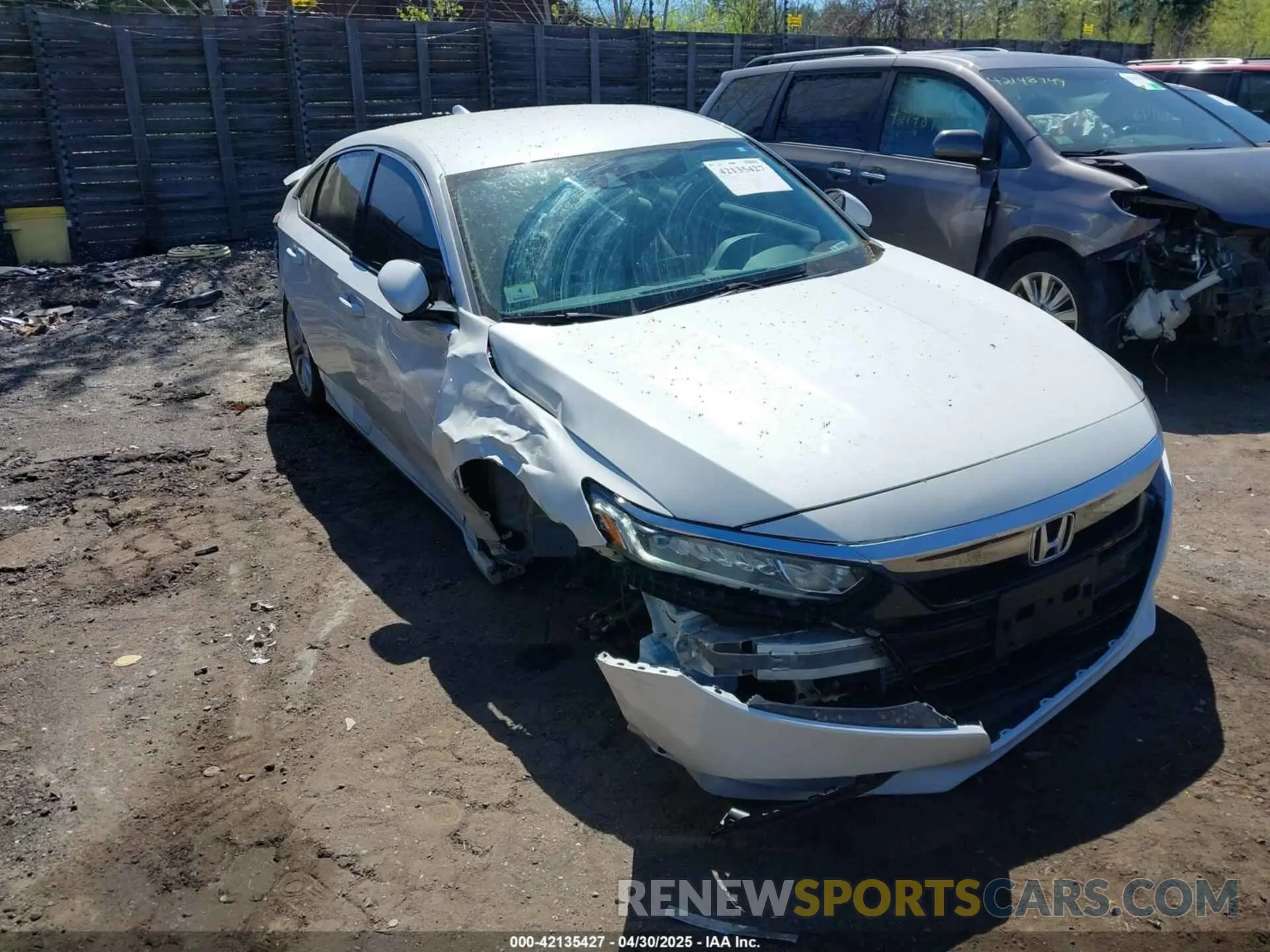 1 Photograph of a damaged car 1HGCV1F1XLA131327 HONDA ACCORD 2020