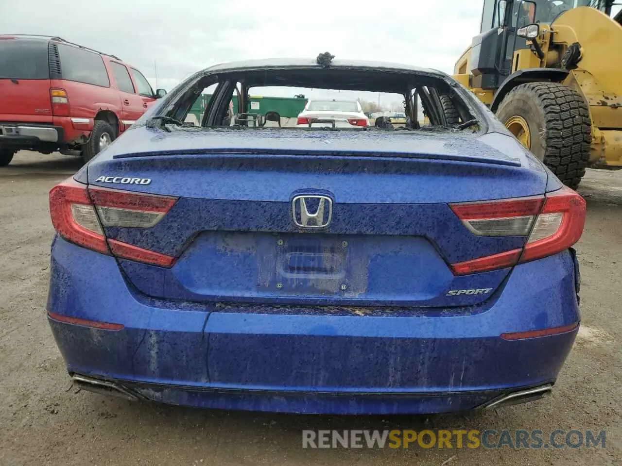 6 Photograph of a damaged car 1HGCV1F30LA069728 HONDA ACCORD 2020