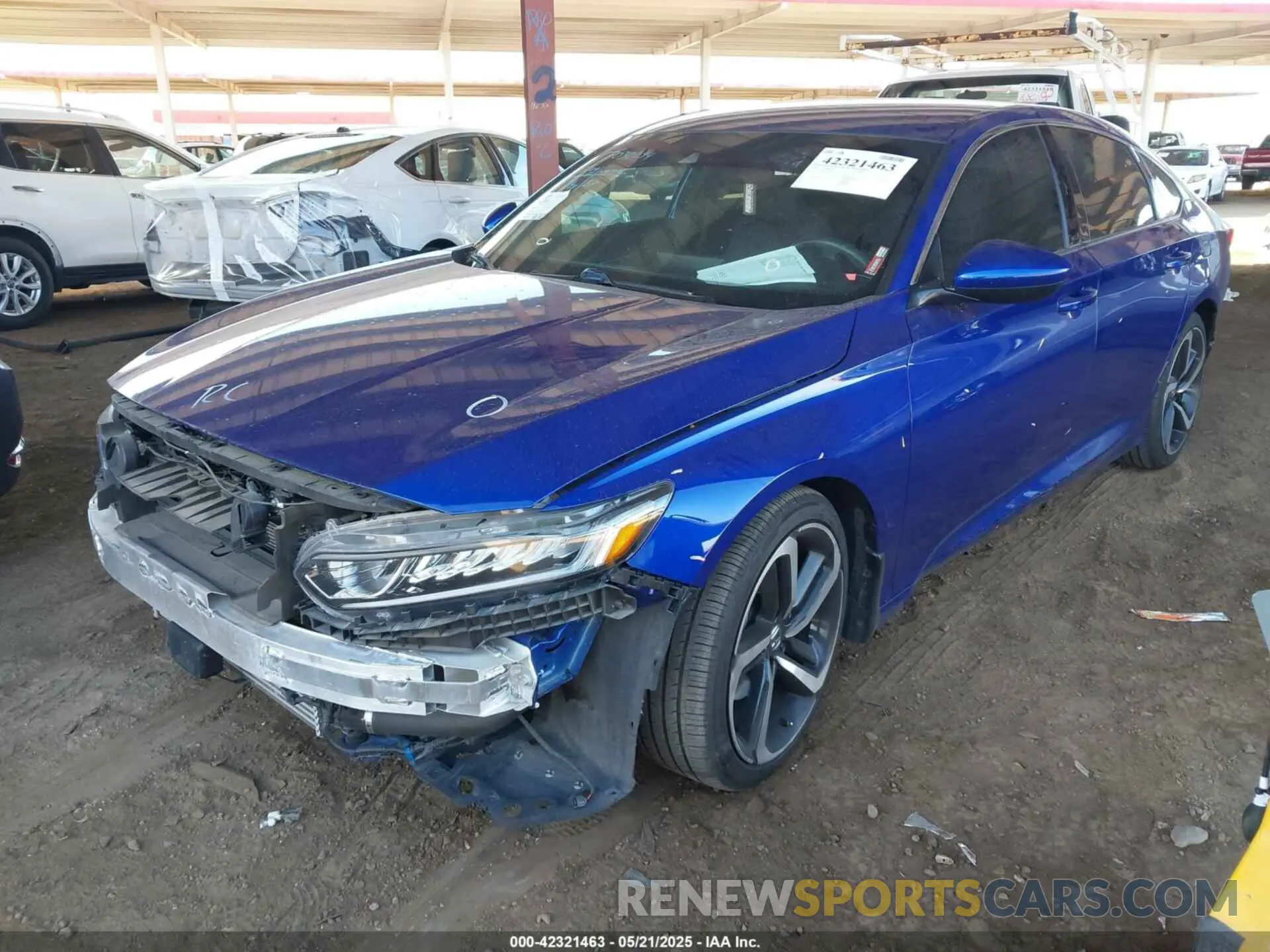 2 Photograph of a damaged car 1HGCV1F30LA147652 HONDA ACCORD 2020