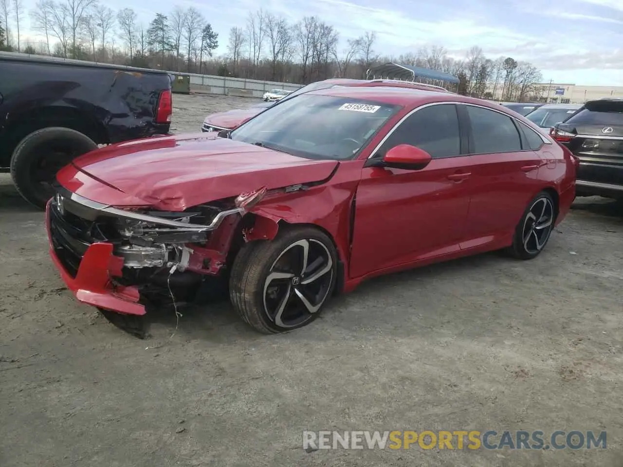 1 Photograph of a damaged car 1HGCV1F31LA021462 HONDA ACCORD 2020