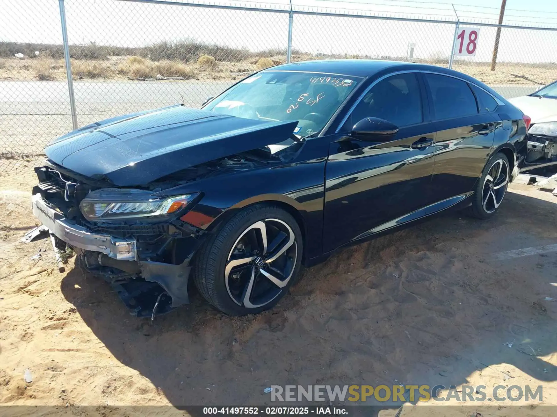 2 Photograph of a damaged car 1HGCV1F31LA109265 HONDA ACCORD 2020