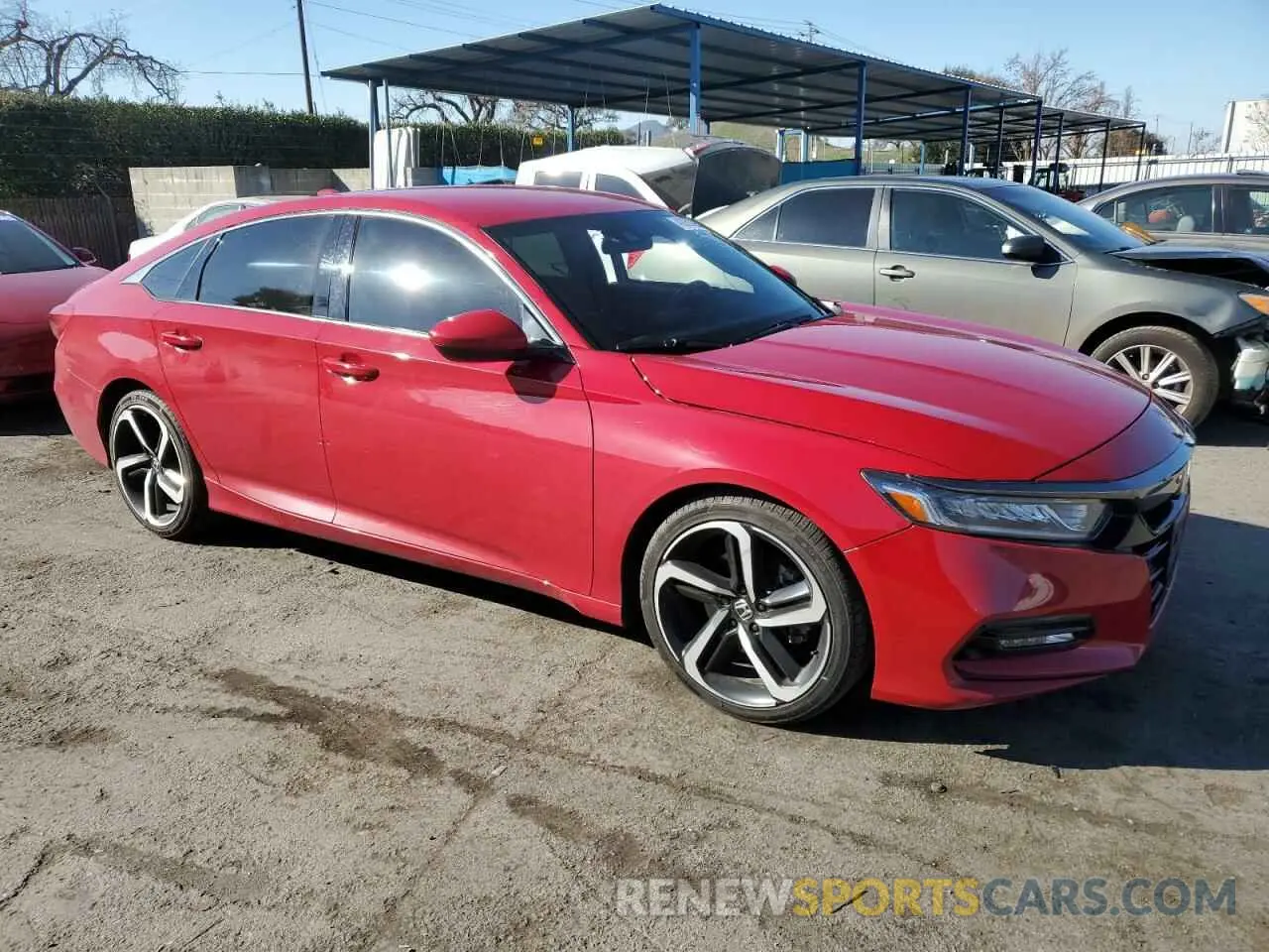 4 Photograph of a damaged car 1HGCV1F32LA117620 HONDA ACCORD 2020