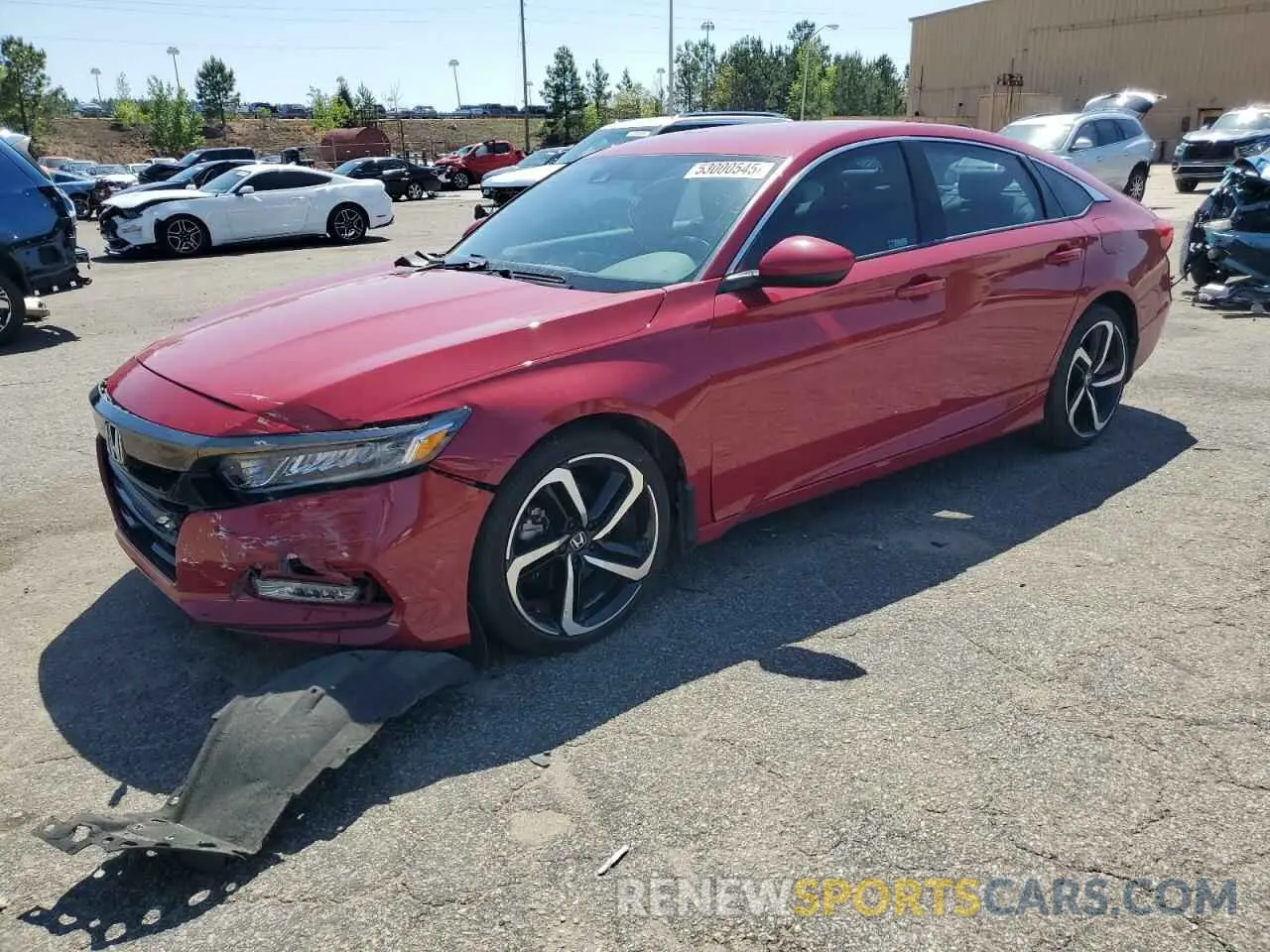 1 Photograph of a damaged car 1HGCV1F33LA112474 HONDA ACCORD 2020