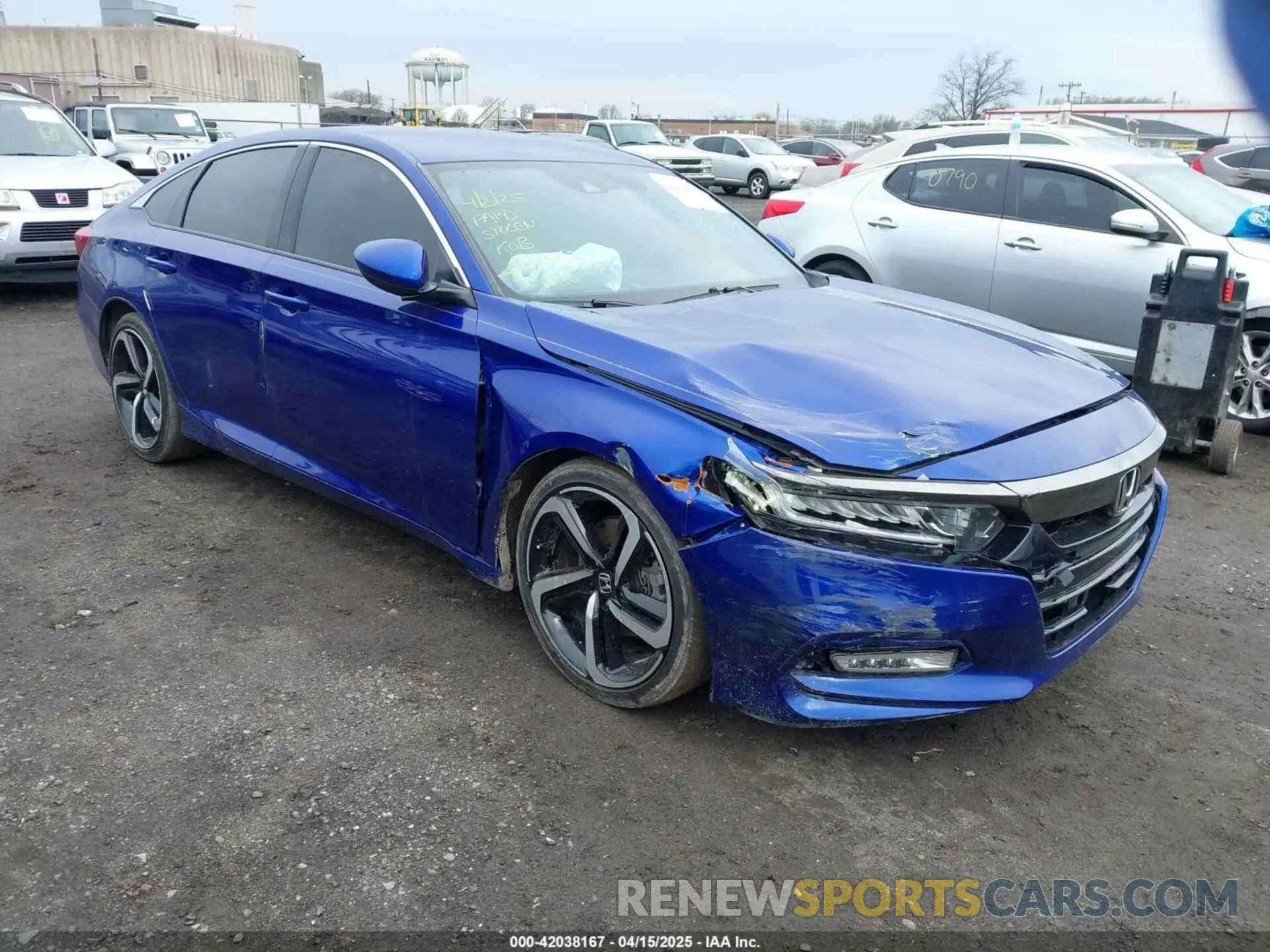 1 Photograph of a damaged car 1HGCV1F34LA014053 HONDA ACCORD 2020