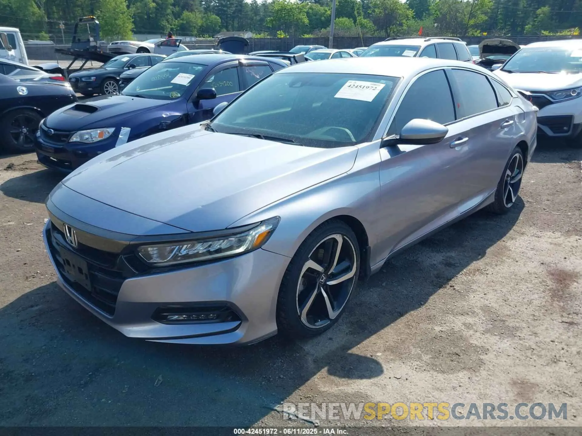 2 Photograph of a damaged car 1HGCV1F34LA144415 HONDA ACCORD 2020