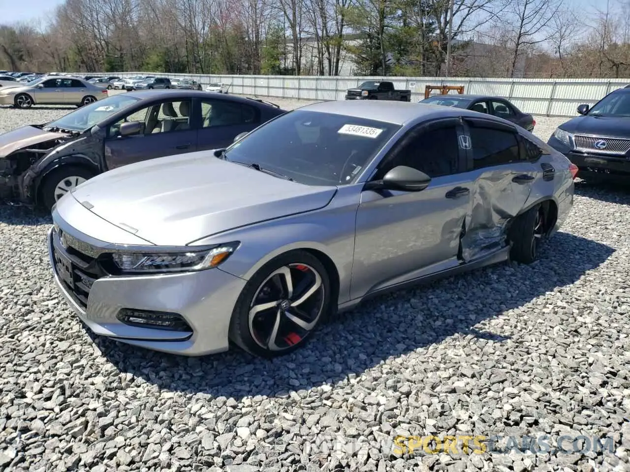 1 Photograph of a damaged car 1HGCV1F34LA144575 HONDA ACCORD 2020