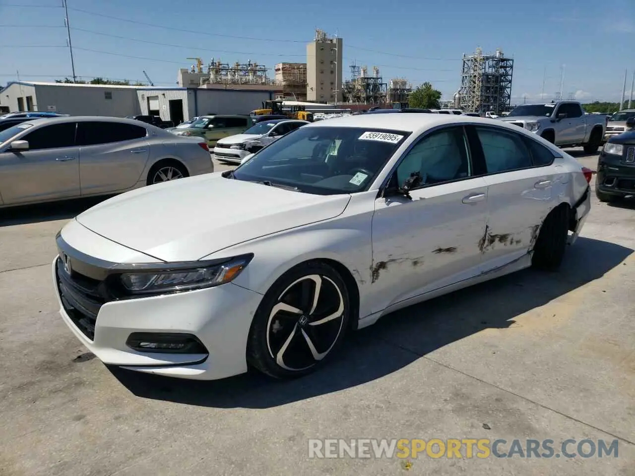 1 Photograph of a damaged car 1HGCV1F35LA061527 HONDA ACCORD 2020