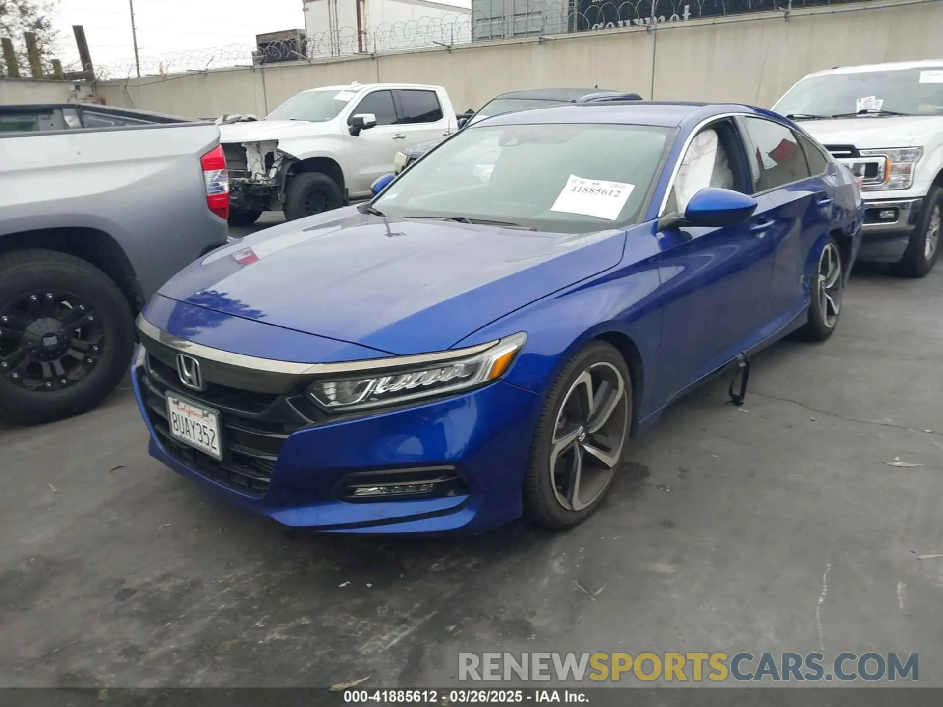 2 Photograph of a damaged car 1HGCV1F35LA123752 HONDA ACCORD 2020