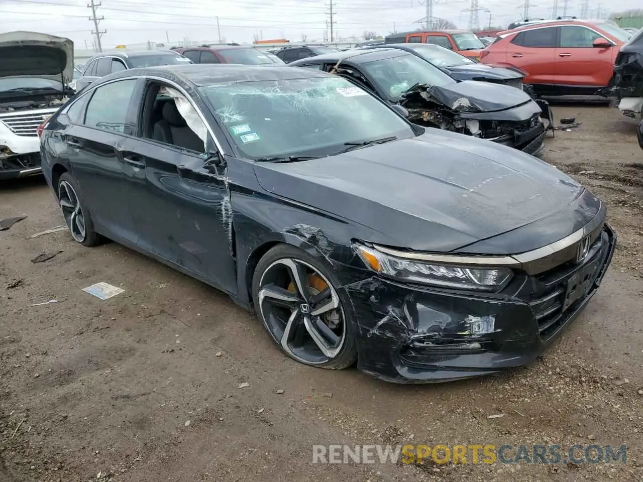 4 Photograph of a damaged car 1HGCV1F36LA140012 HONDA ACCORD 2020