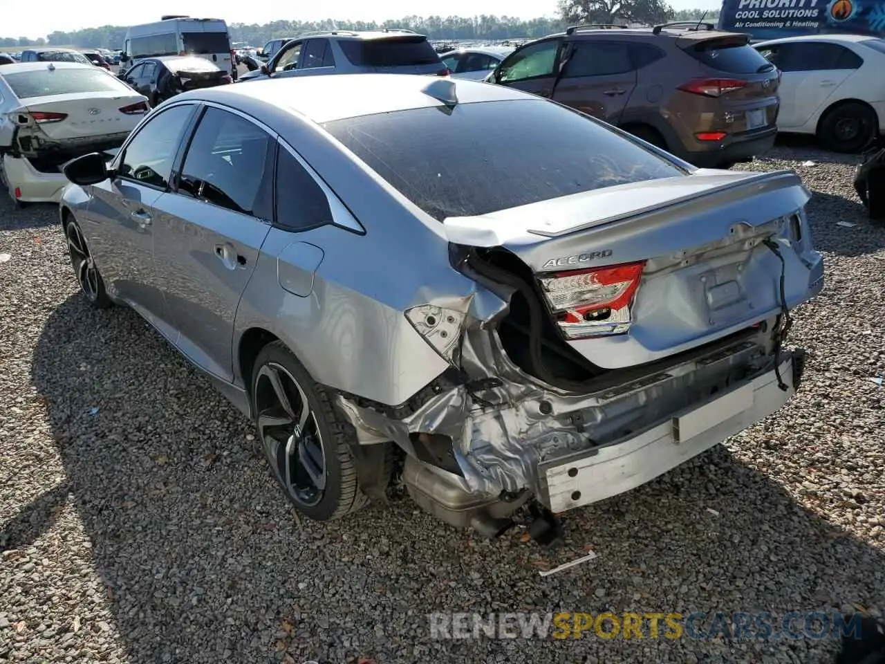 2 Photograph of a damaged car 1HGCV1F37LA084100 HONDA ACCORD 2020