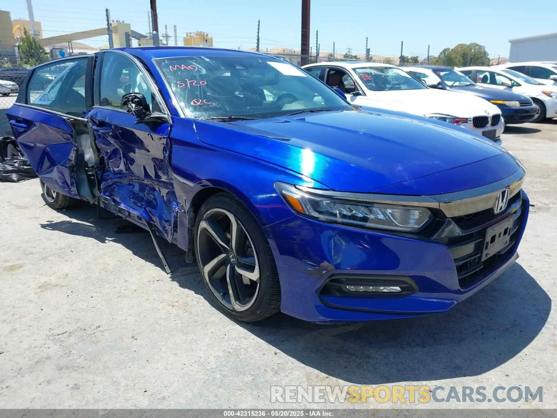 1 Photograph of a damaged car 1HGCV1F37LA101381 HONDA ACCORD 2020