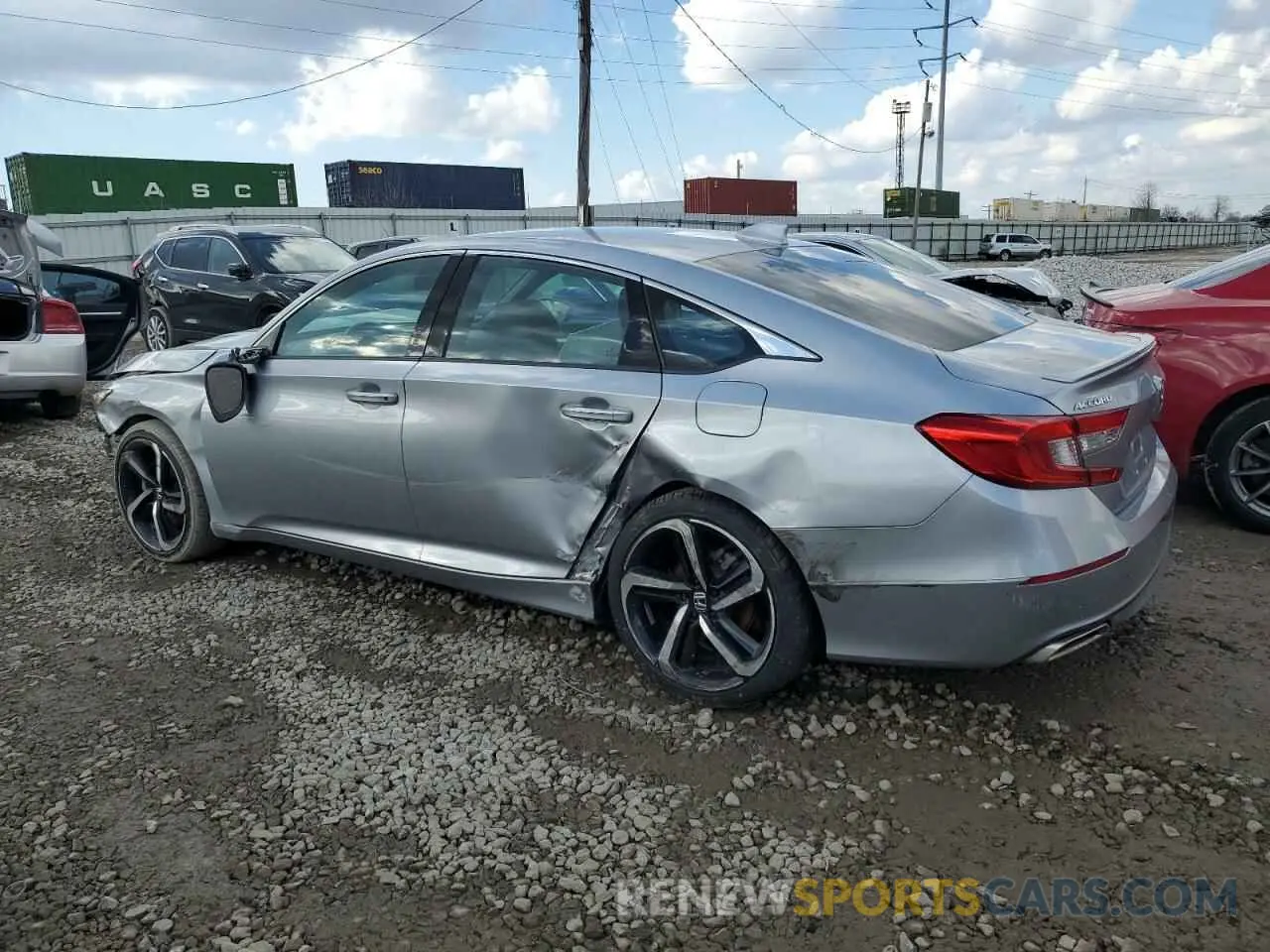 2 Photograph of a damaged car 1HGCV1F37LA110100 HONDA ACCORD 2020