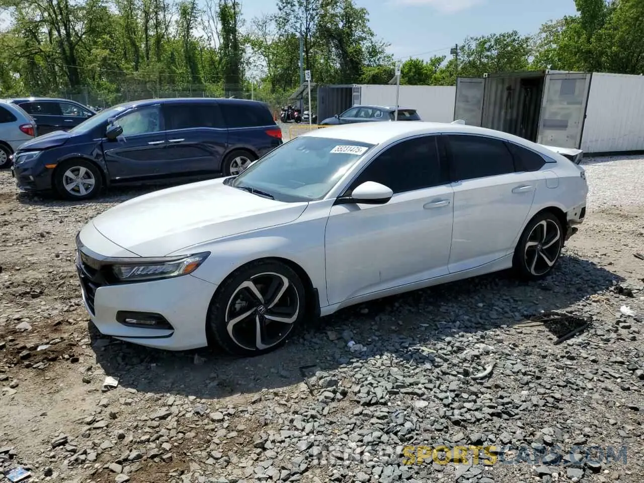1 Photograph of a damaged car 1HGCV1F37LA144974 HONDA ACCORD 2020