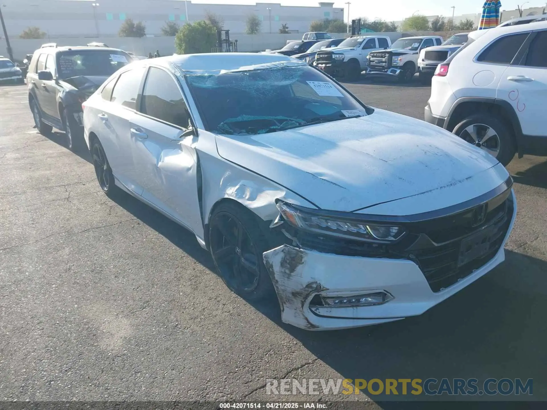 1 Photograph of a damaged car 1HGCV1F38LA009227 HONDA ACCORD 2020