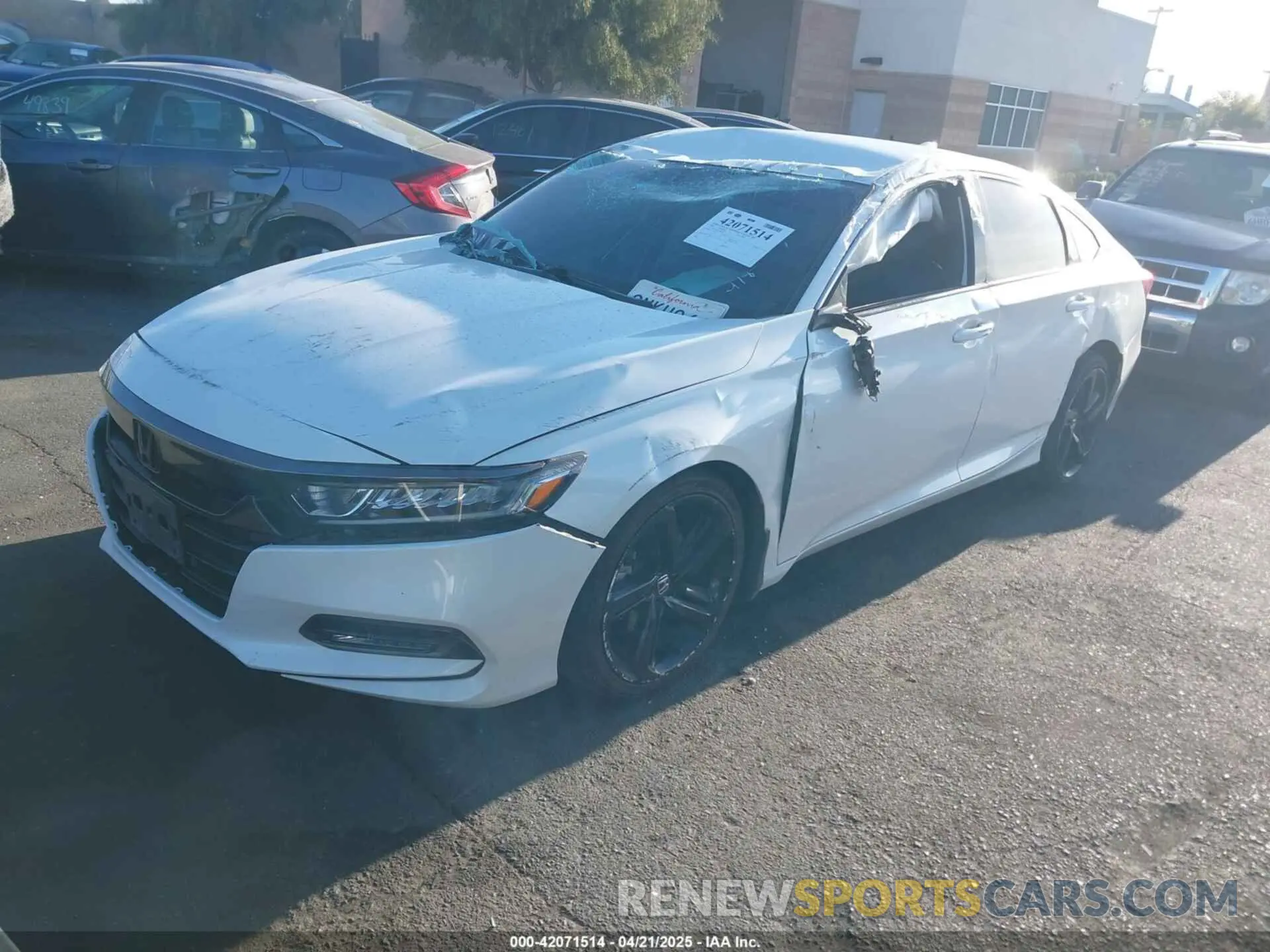 2 Photograph of a damaged car 1HGCV1F38LA009227 HONDA ACCORD 2020