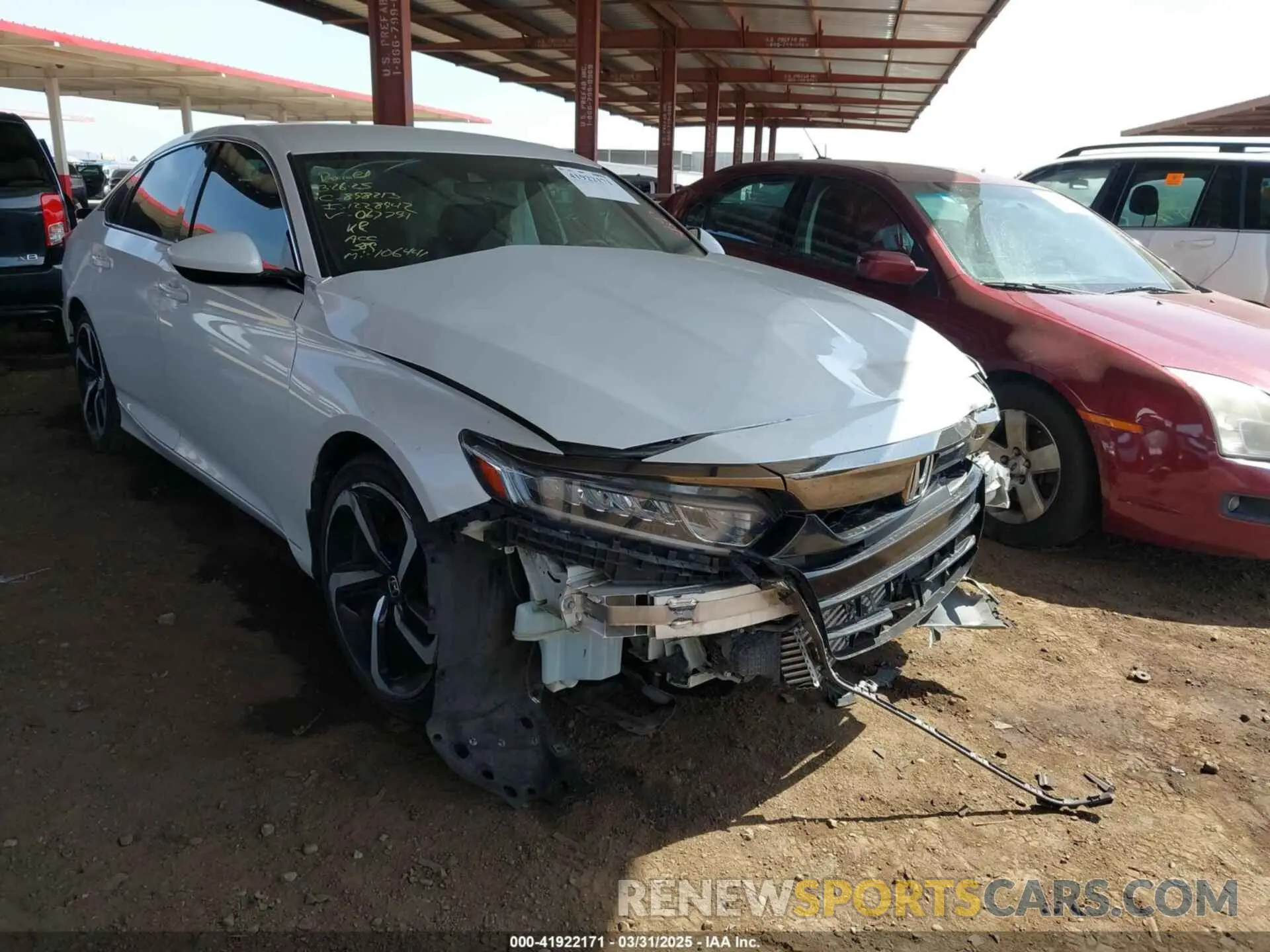 1 Photograph of a damaged car 1HGCV1F38LA067791 HONDA ACCORD 2020