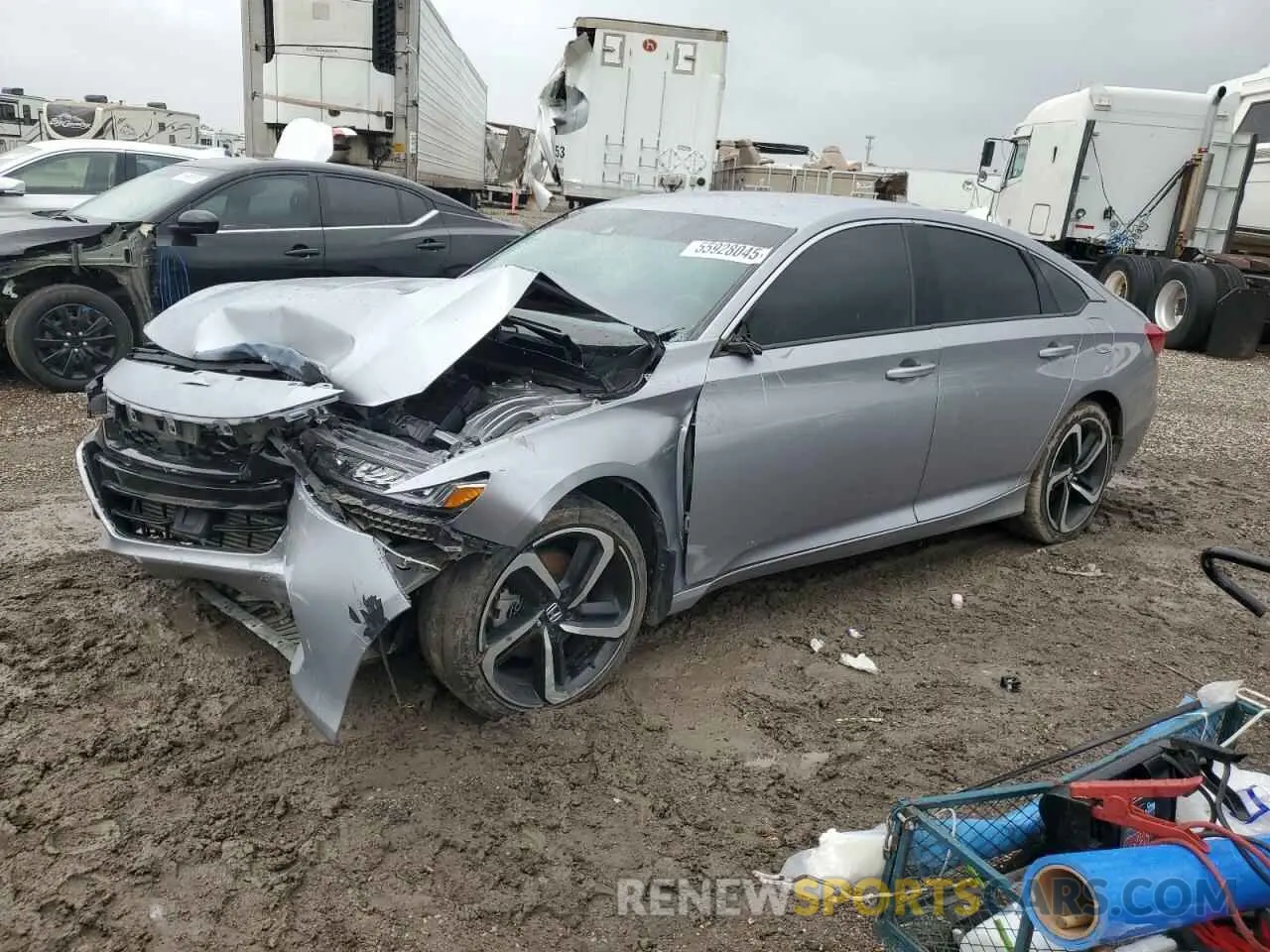 1 Photograph of a damaged car 1HGCV1F38LA084073 HONDA ACCORD 2020