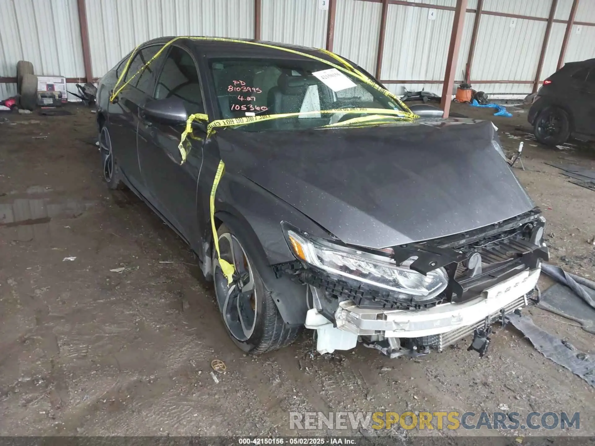 1 Photograph of a damaged car 1HGCV1F38LA105360 HONDA ACCORD 2020
