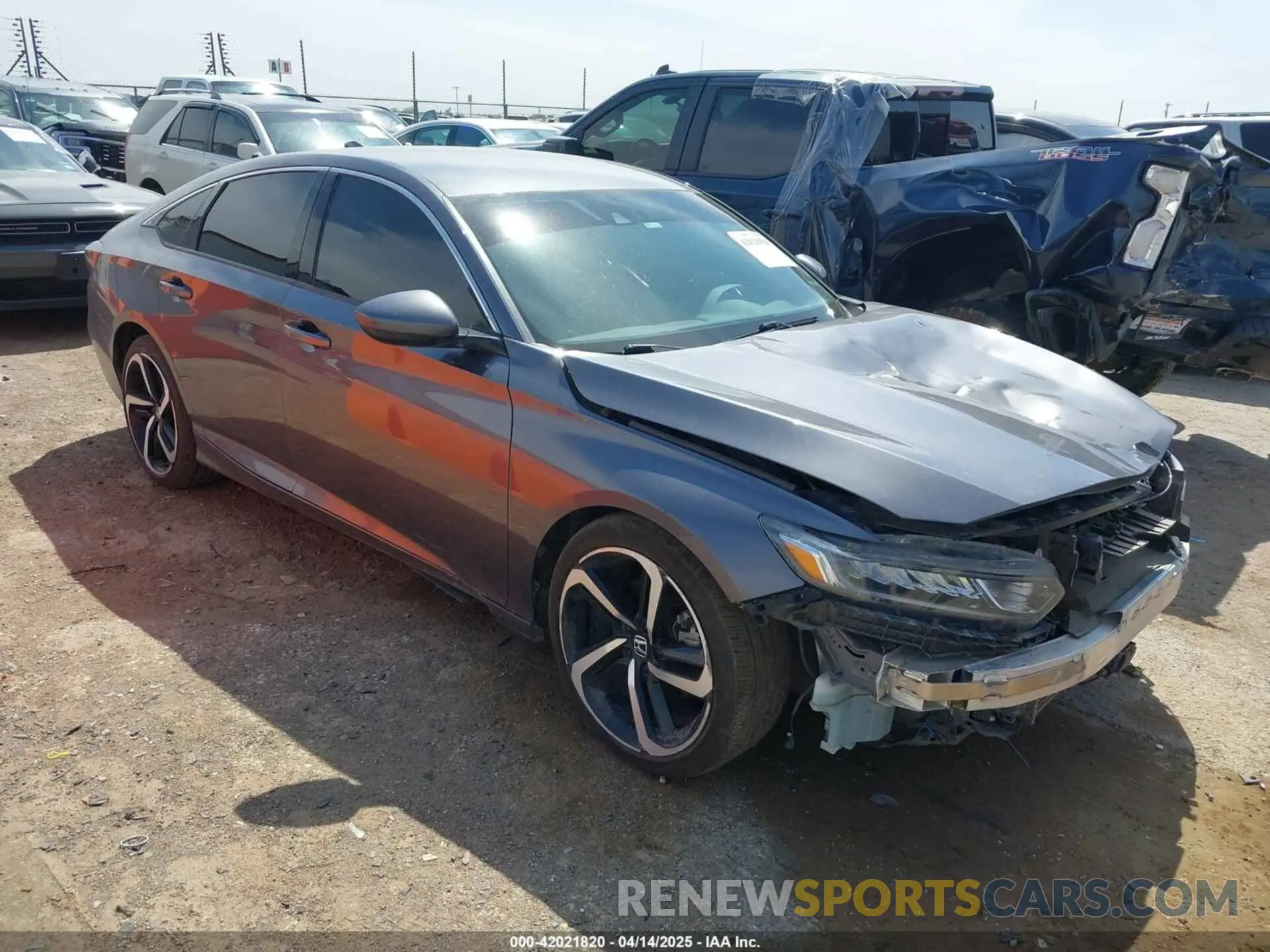 1 Photograph of a damaged car 1HGCV1F38LA128668 HONDA ACCORD 2020