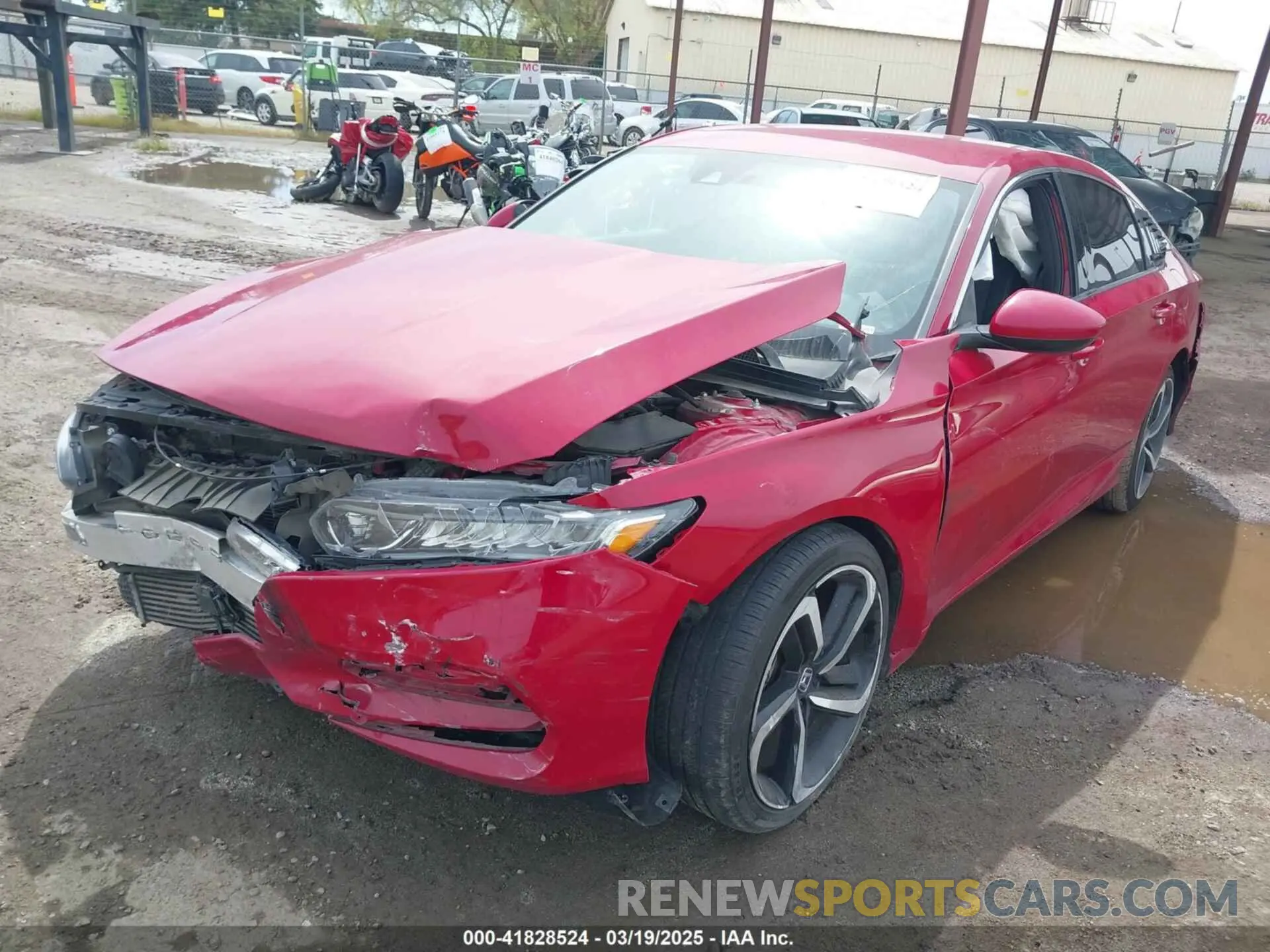 2 Photograph of a damaged car 1HGCV1F38LA136334 HONDA ACCORD 2020