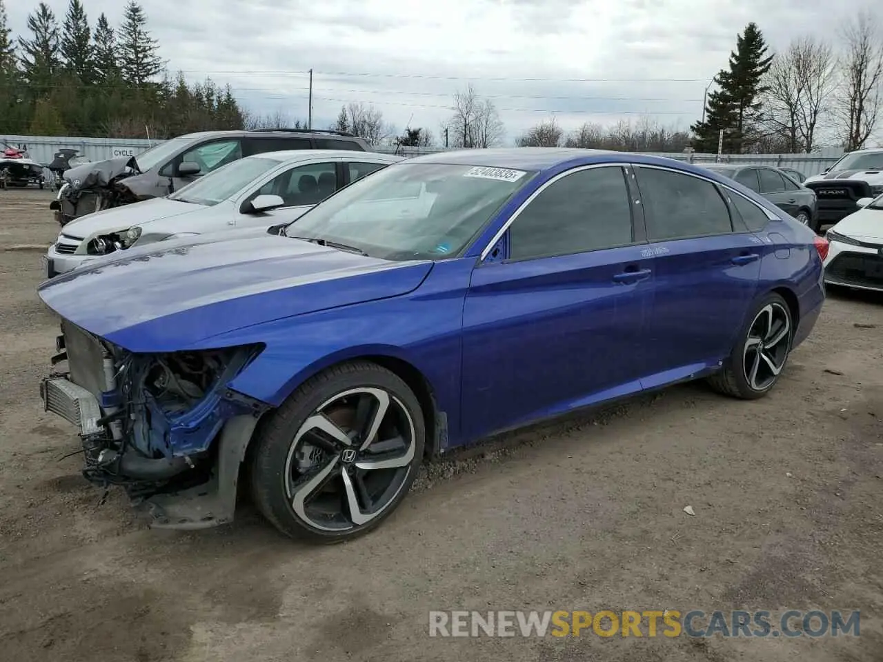 1 Photograph of a damaged car 1HGCV1F38LA801569 HONDA ACCORD 2020