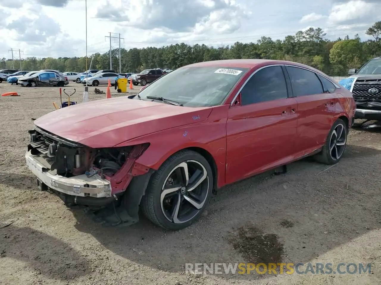 1 Photograph of a damaged car 1HGCV1F39LA043726 HONDA ACCORD 2020