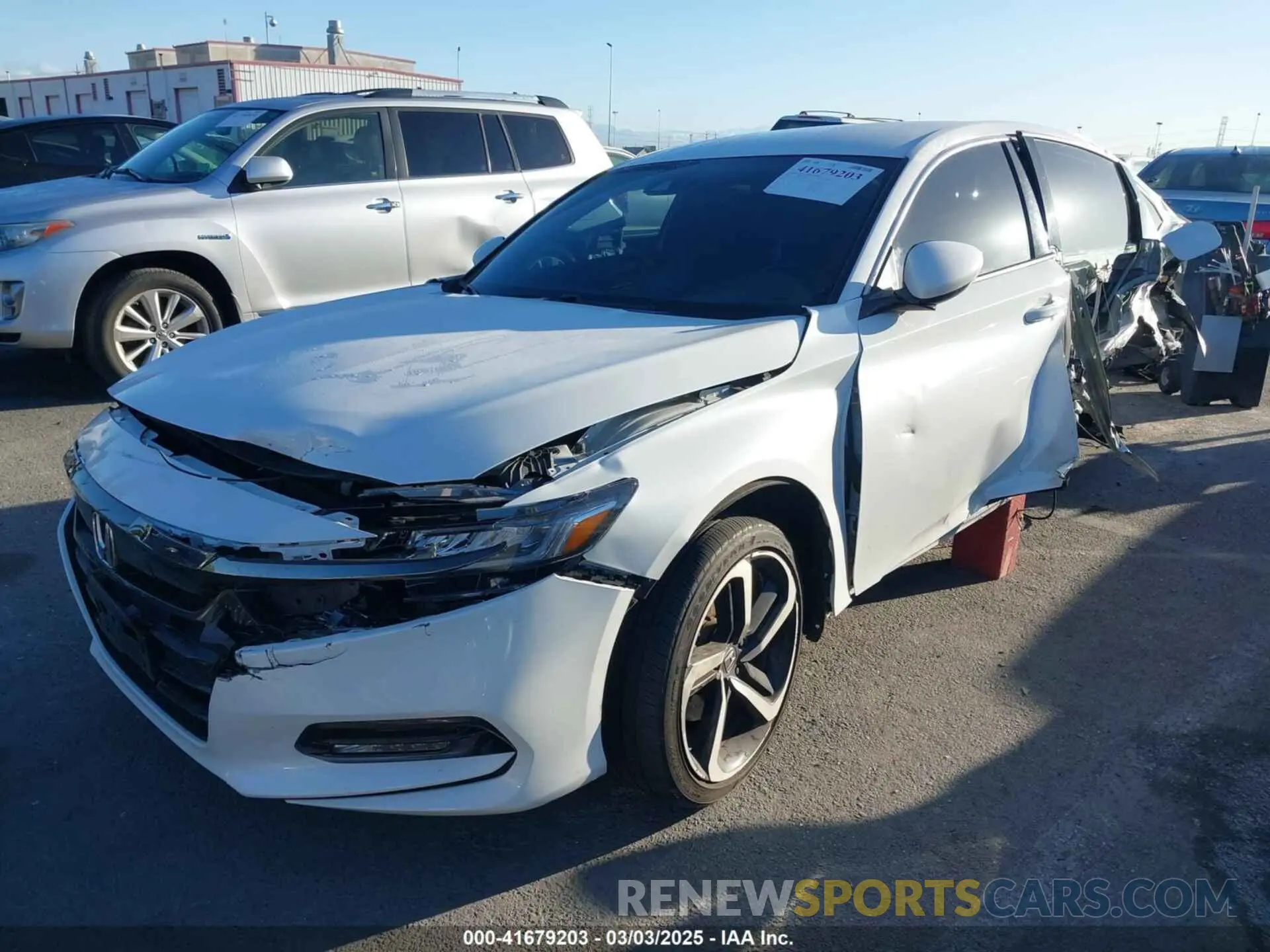 2 Photograph of a damaged car 1HGCV1F3XLA018298 HONDA ACCORD 2020