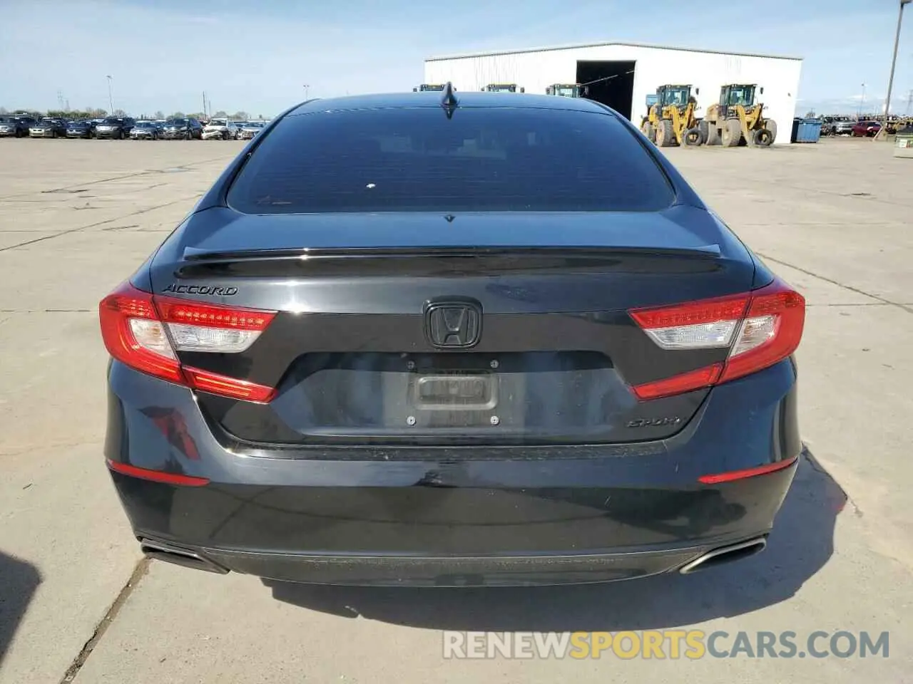 6 Photograph of a damaged car 1HGCV1F3XLA123018 HONDA ACCORD 2020