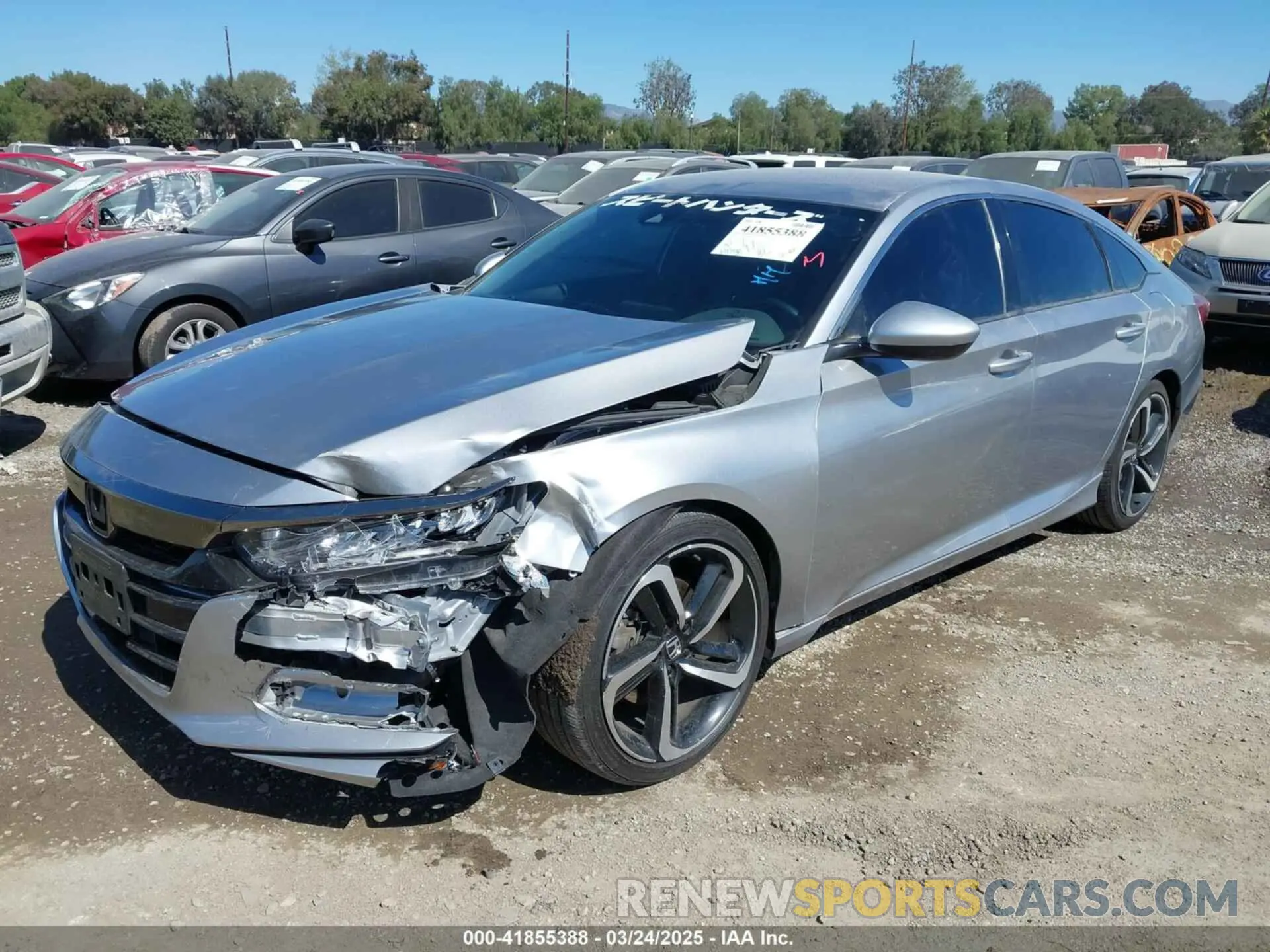 2 Photograph of a damaged car 1HGCV1F3XLA133936 HONDA ACCORD 2020