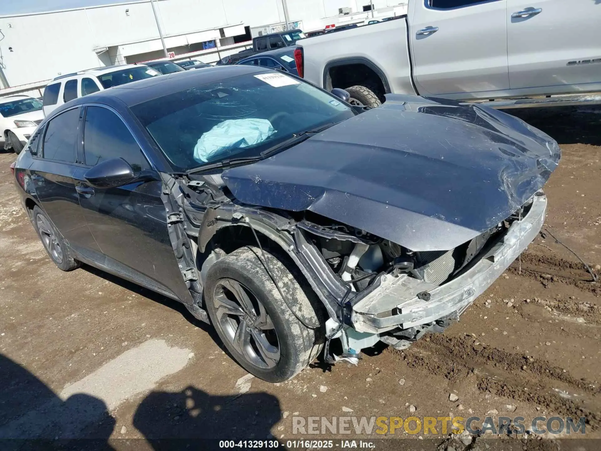 1 Photograph of a damaged car 1HGCV1F40LA075733 HONDA ACCORD 2020