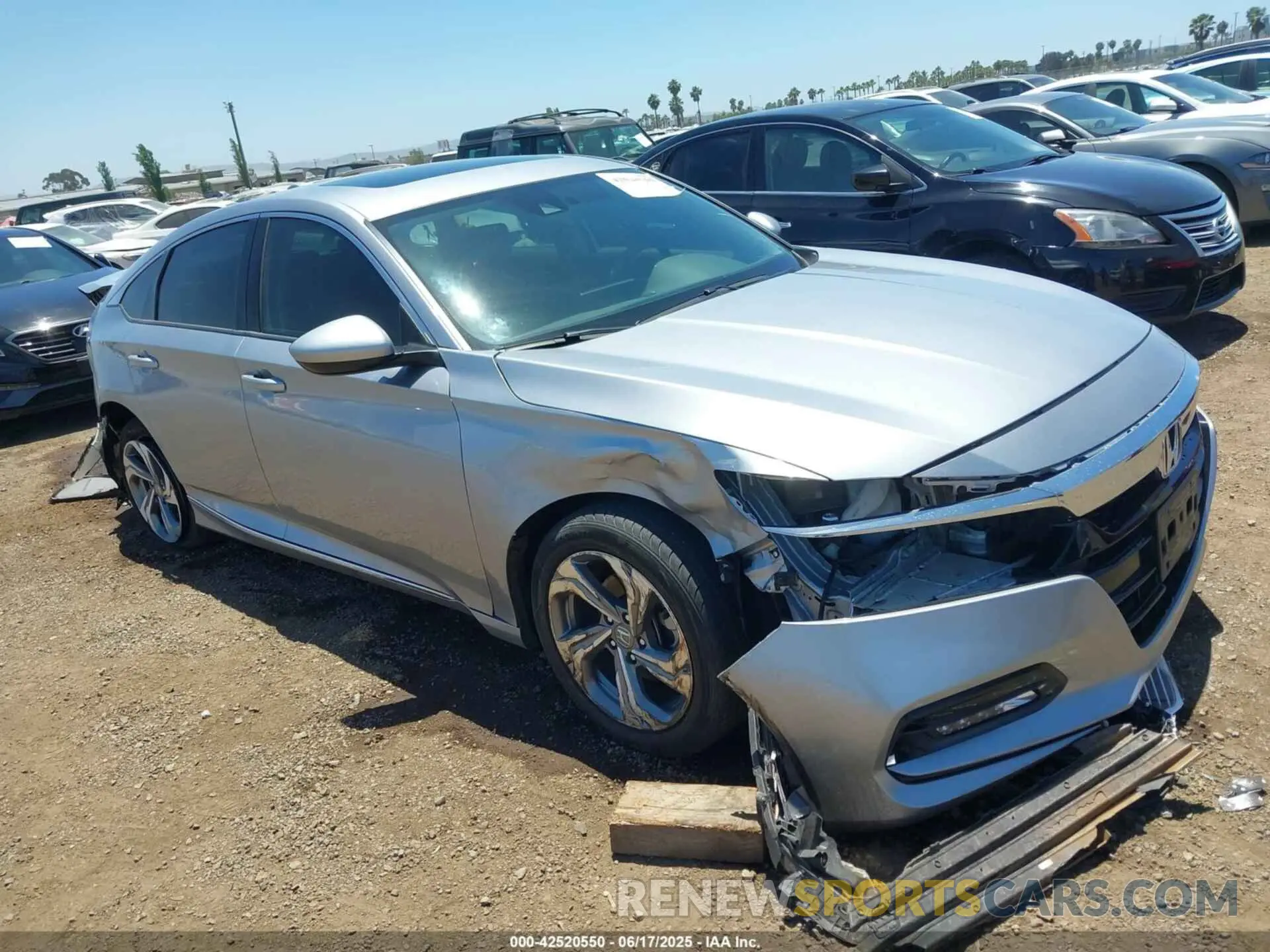 1 Photograph of a damaged car 1HGCV1F45LA025250 HONDA ACCORD 2020